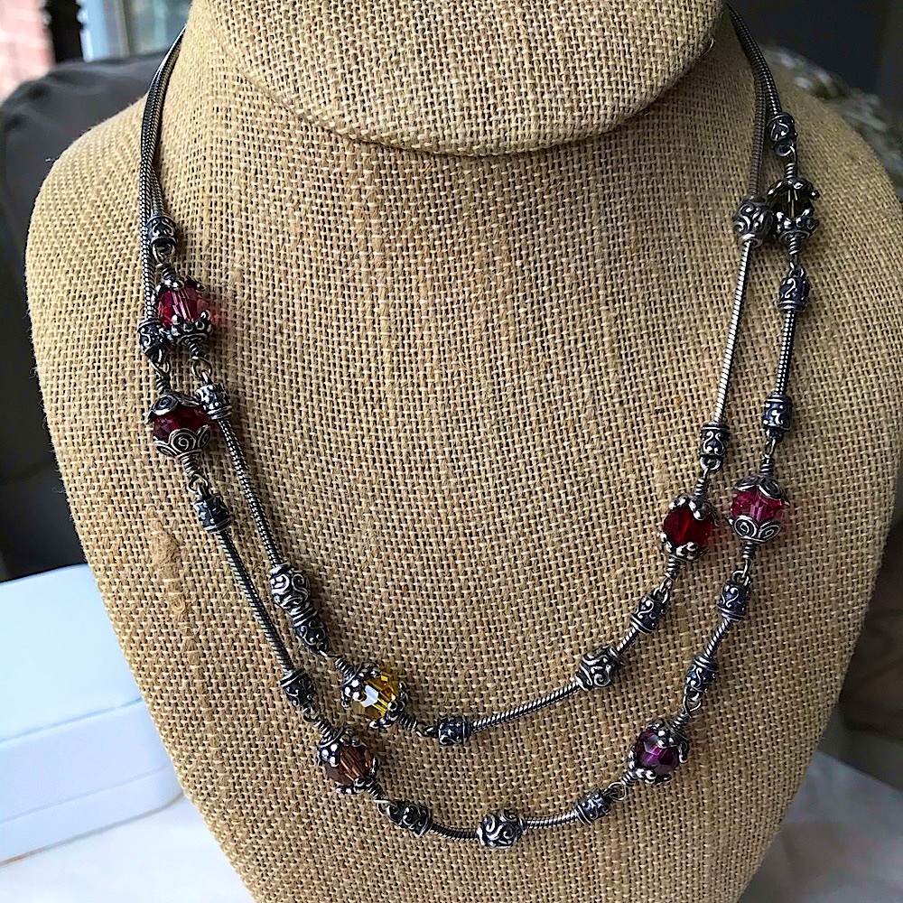 Brighton Double Strand Glass Mountain Necklace
